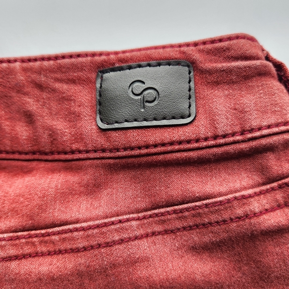 Celebrity Pink Size 7/28 Rust Colored 4 Inch Denim Style Shorts Extreme Stretch - Picture 8 of 14